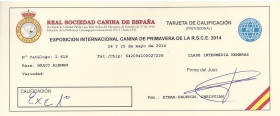 EXC.1ª EXPOSICIÓN INTERNACIONAL CANINA DE PRIMAVERA DE LA R.S.C.E. 2014