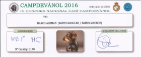 IV Concurs Nacional Caní Campdevanol, 3 Juliol 2016, MB1º - MC